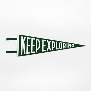 Keep Exploring Pennant (Green)